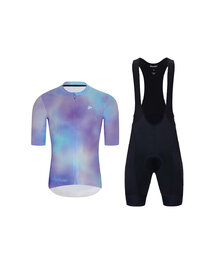 HOLOKOLO maillot corto y pantalón corto - COSMA - púrpura/azul claro/negro